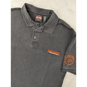 Harley Davidson Polo Shirt Mens‎ Medium Black Cycle Center PA Embroidered Logo